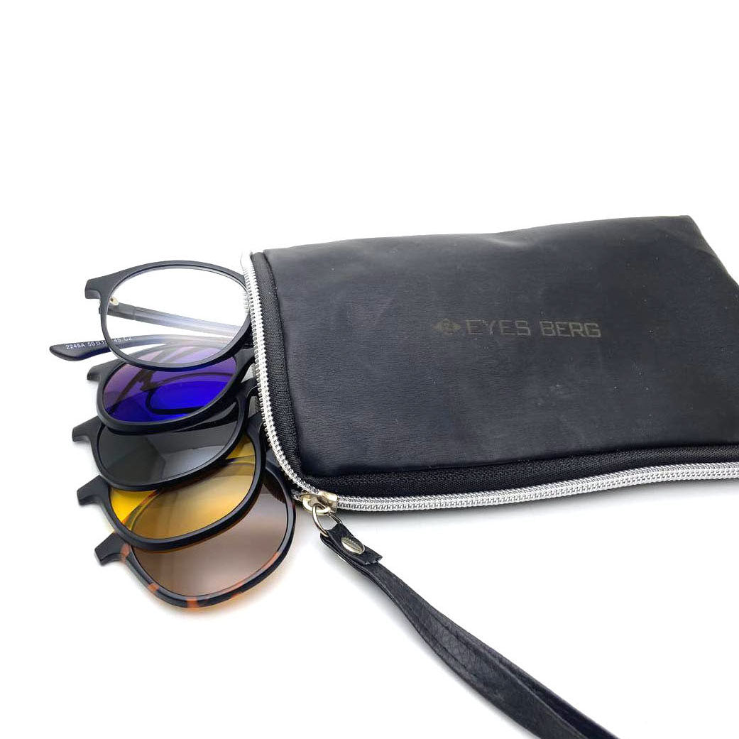 Clip-On Round 4 in 1 Sunglasses