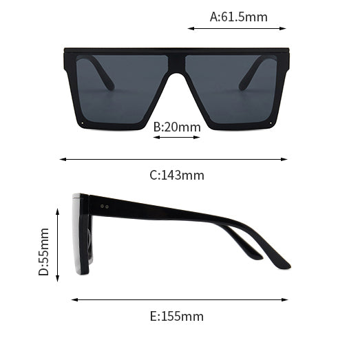 Square Lakhnavi Sunglasses