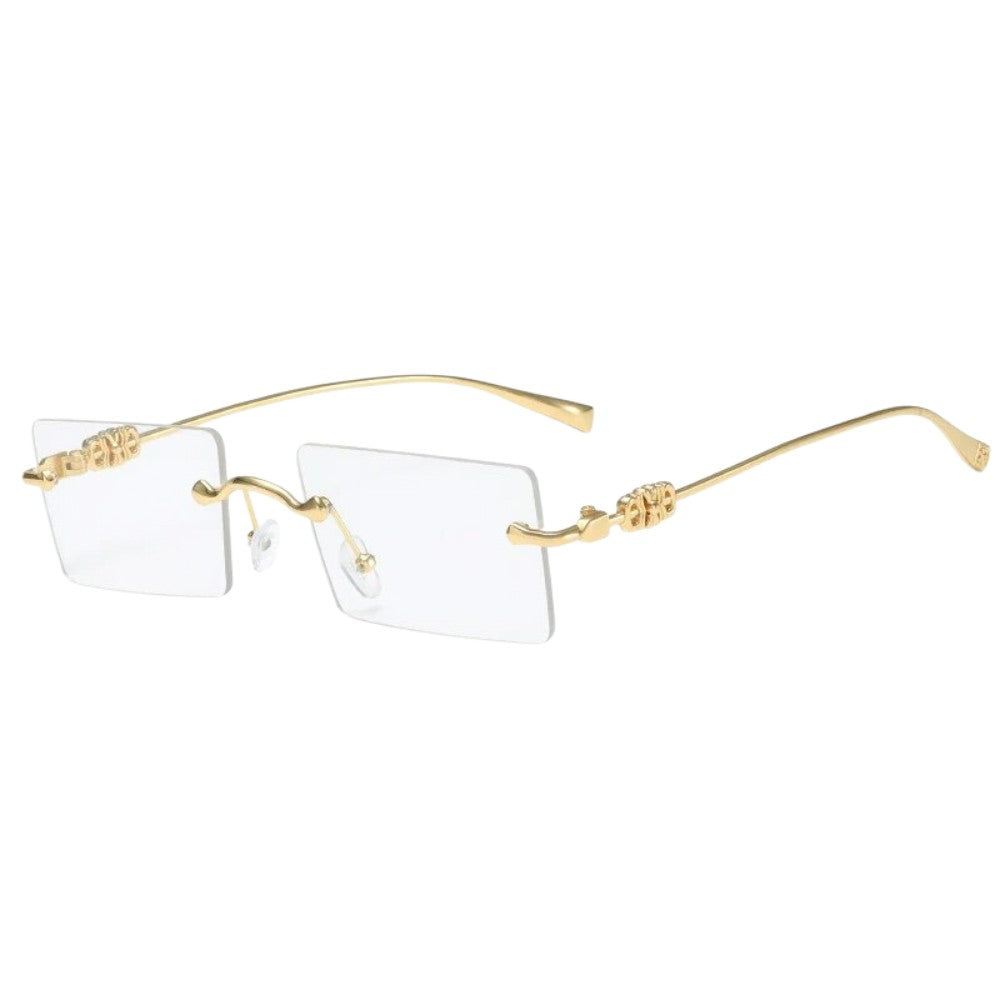 Reel Rimless Rectangle Unisex Sunglasses