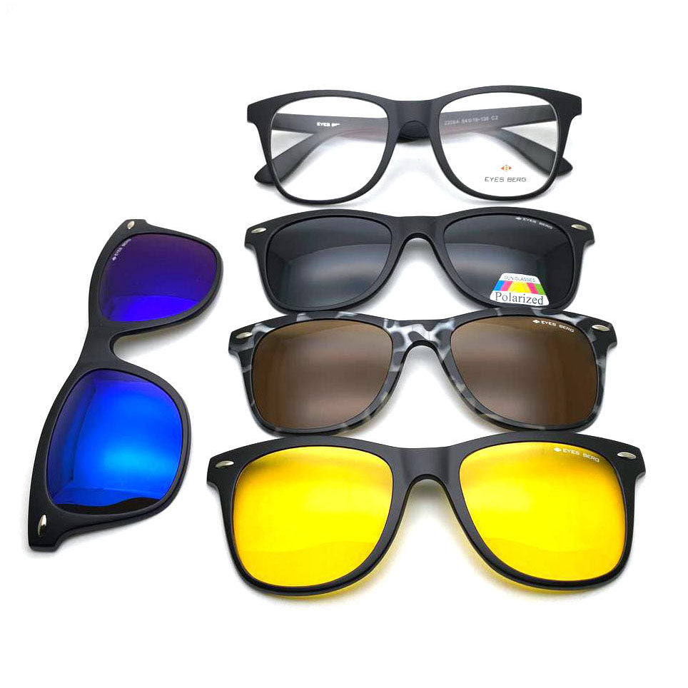 Square Clip-On Sunglaases