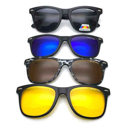 Square Clip-On Sunglaases